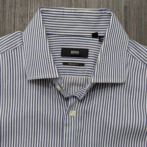 Hugo Boss | Men's Blue/White Striped Shirt